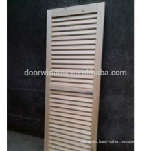 China supplier painting single louver door lowes pine wood door